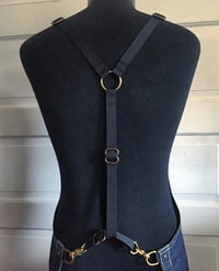 Image 3 of  Handmade Bib Apron | ARTISAN | Indigo Linen/Cotton Apron