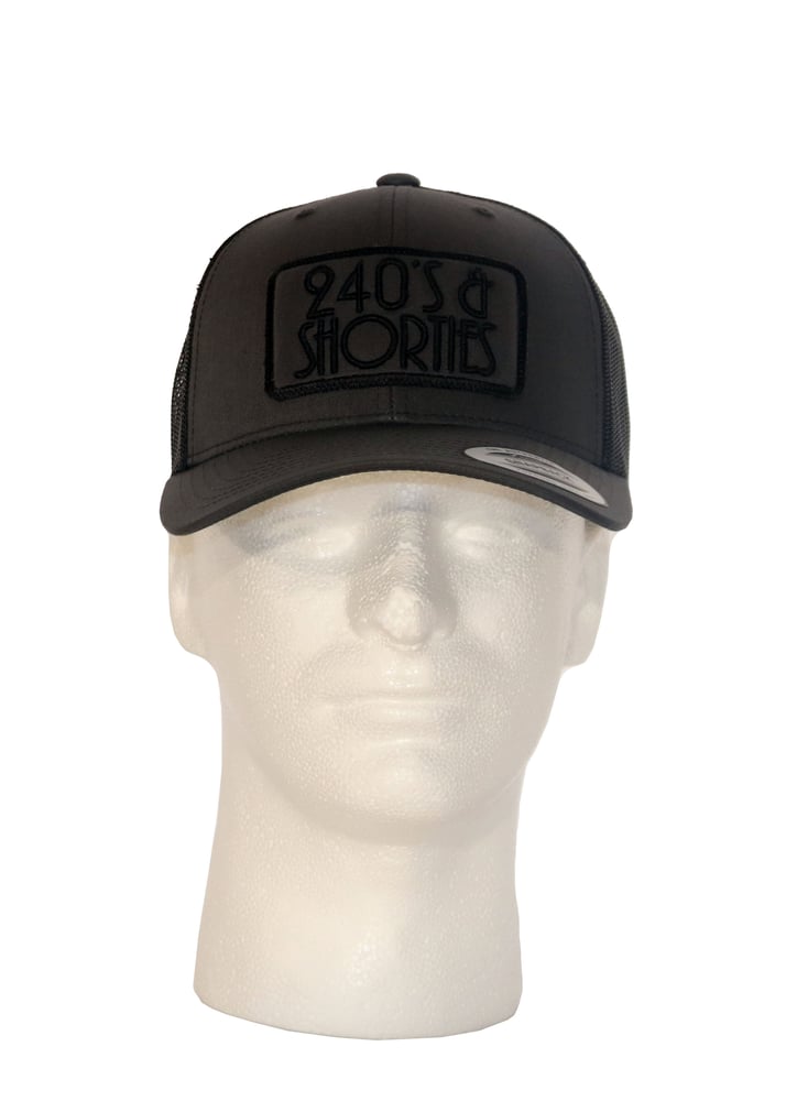 Image of Charcoal/Black Trucker Patch Hat