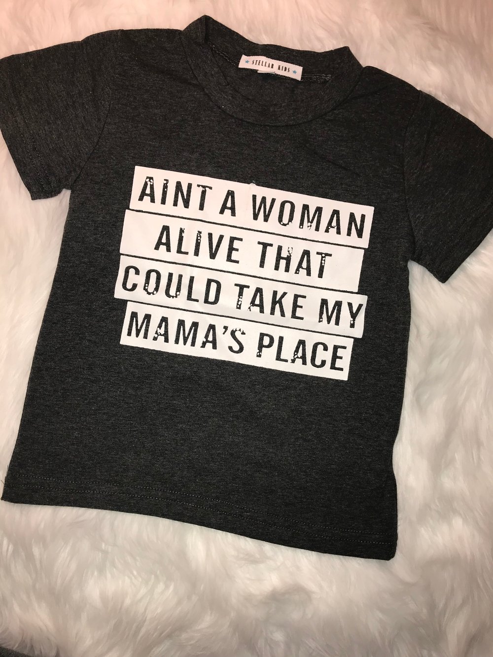 Image of Dear momma  dark gray t shirt