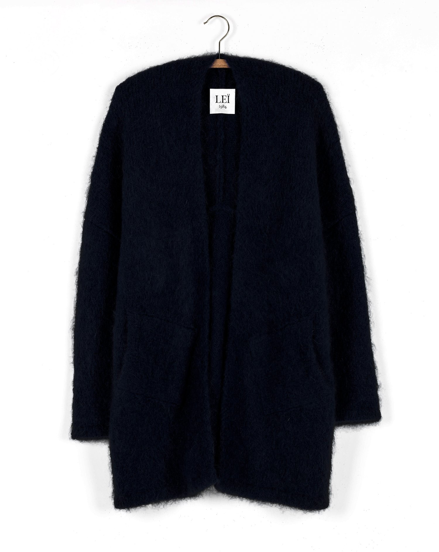 Image of Gilet oversized mohair ISABELLE Noir 189€ -50%