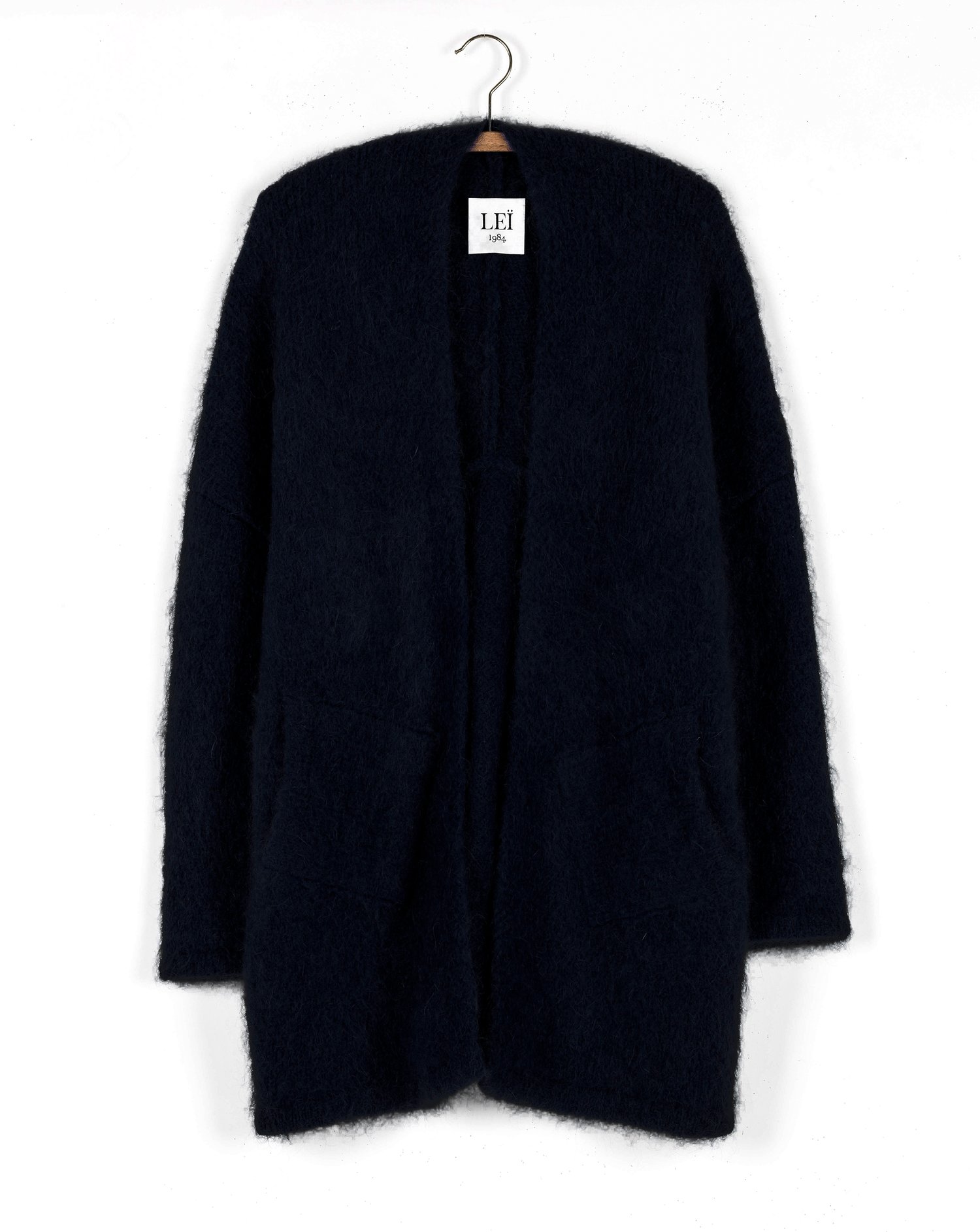 Image of Gilet oversized mohair ISABELLE Noir 189€ -50%