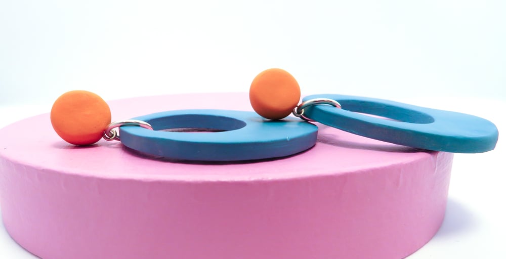 Image of The Twiggy | Dandelion & Cerulean Blue