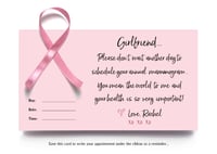 Mammogram Reminder Notecard