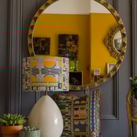 Image 1 of Curve Mustard Lampshade 