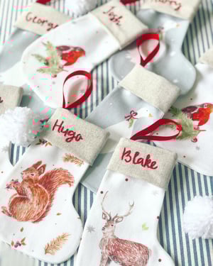 Image of Assorted Mini Christmas Stockings
