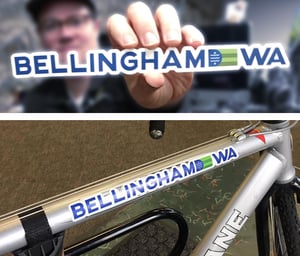 Image of Bellingham Flag Bicycle Sticker