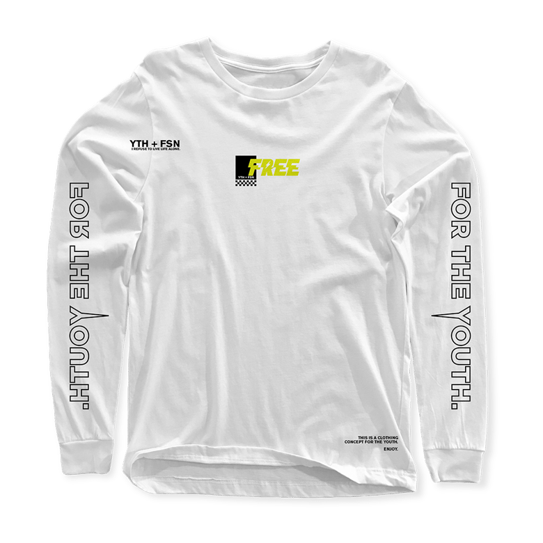 Image of "FREE" Longsleeve White