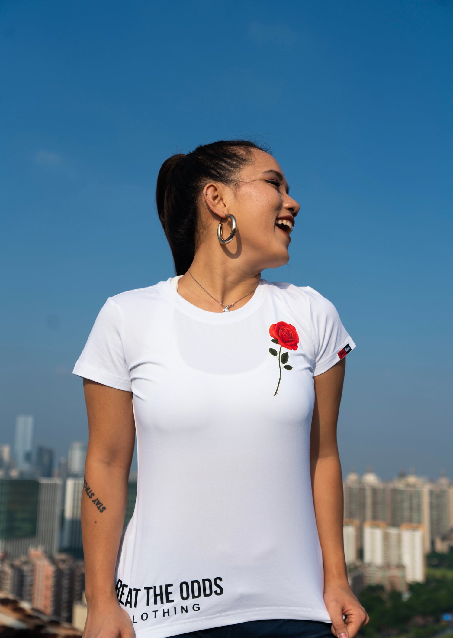 Image of Women’s Rose Tee (White)