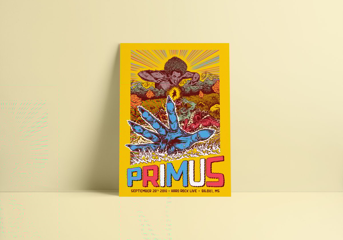 PRIMUS-poster for 9/28/18-Biloxi, MS 