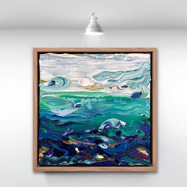 Image of Coastal no. 40 - 30х30cm - FRAMED