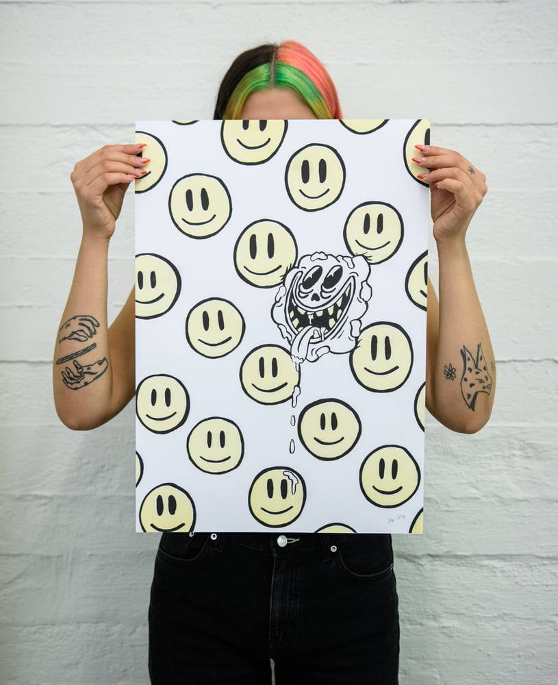 Image of blubb riso print serie - the smiley