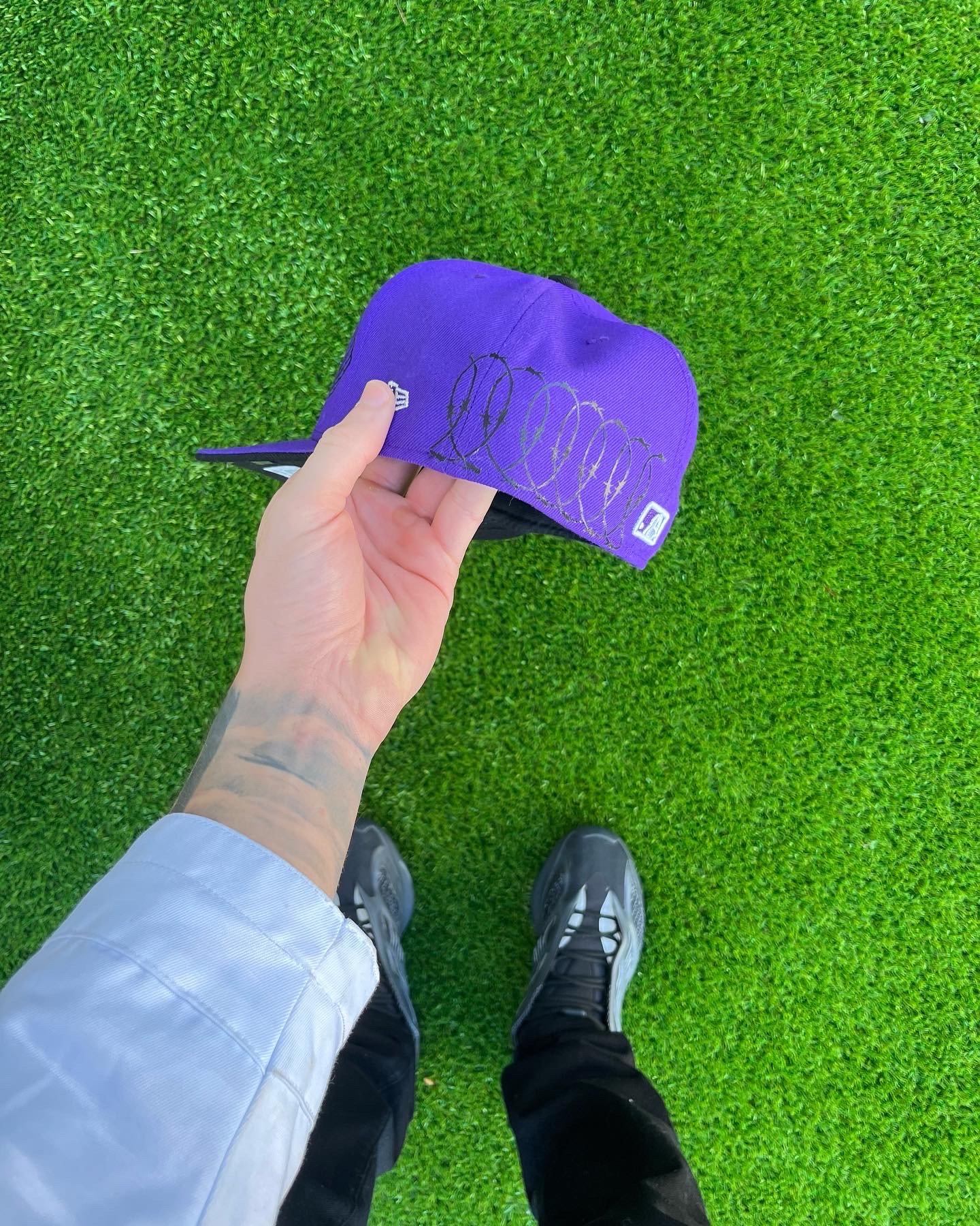 Image of PURPLE COLORADO ROCKIES CUSTOM FITTED CAP