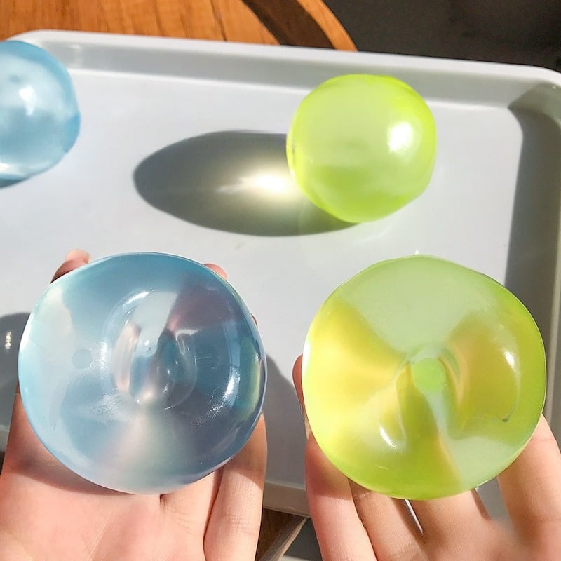 Image of Squishy Plasticity Mochi Fidget Toys Transparency Coconut Oil Maltose Squeeze Toy Funny Anti-stress 