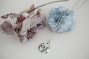 Image of *SALE* full moon necklace (in silver or 9ct gold)