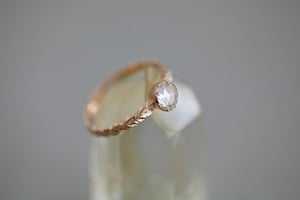 Image of *NEW* 18ct Rose Gold 5.4mm Rose cut diamond ring (IOW90)