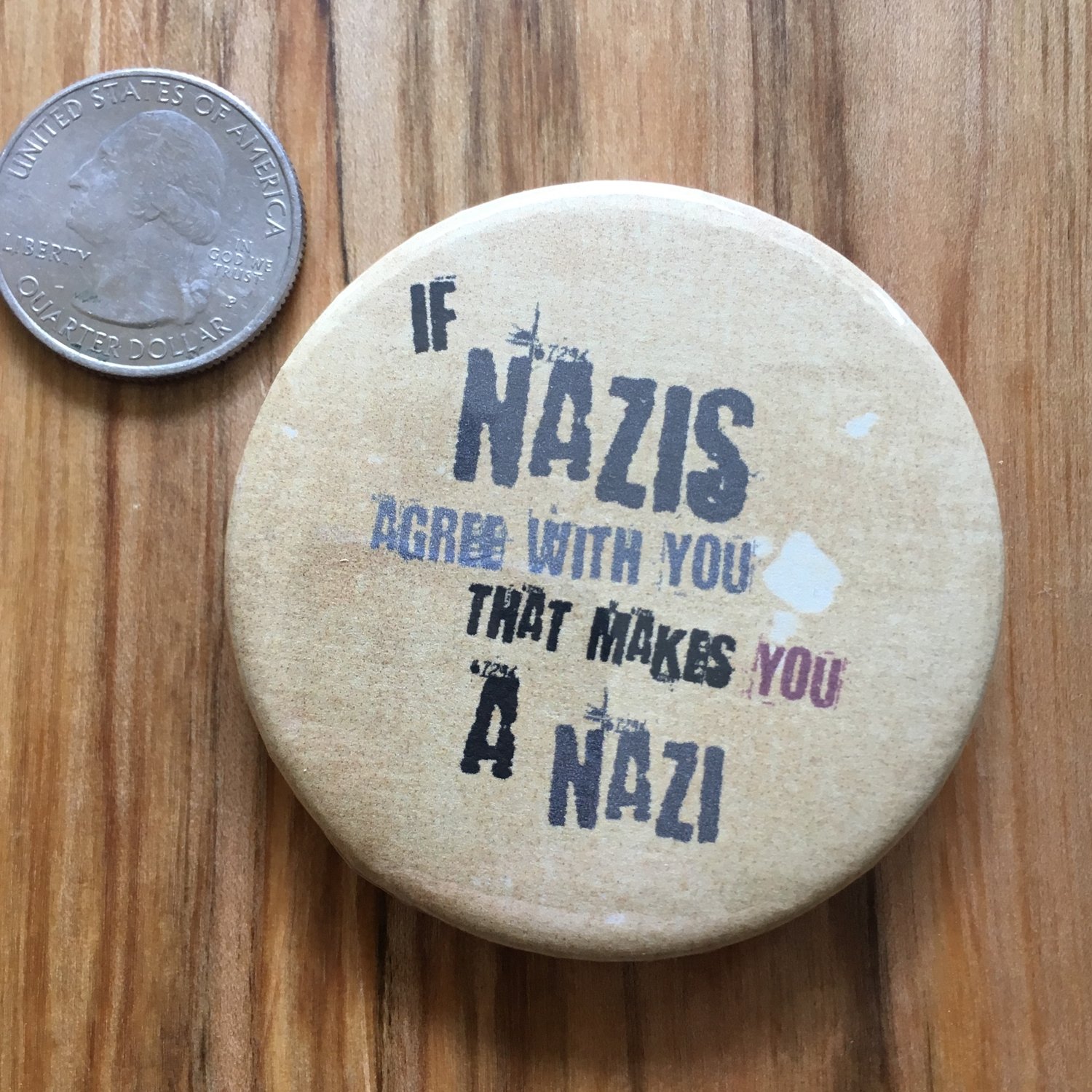 Image of Nazi Agree 2.5” Button