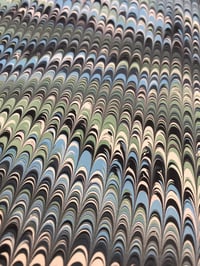 Image 1 of Marbled Paper #22 'Blue Nonpareil'