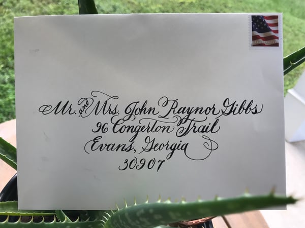 Image of Handlettered envelopes - Spencerian script