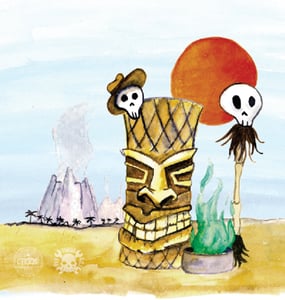 Image of The Turbo A.C.'s / Christmas Split 7'' ( red, blue or black vinyl)