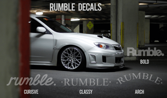 Image of Rumble Decals