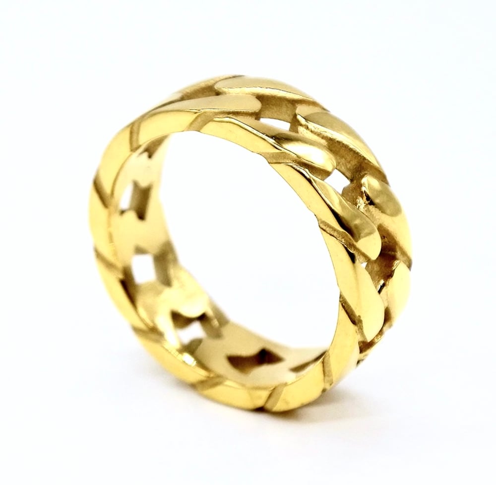 GOLD CHAIN RING / HUTCH MELBOURNE