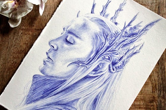 Image of Thranduil - Inktober
