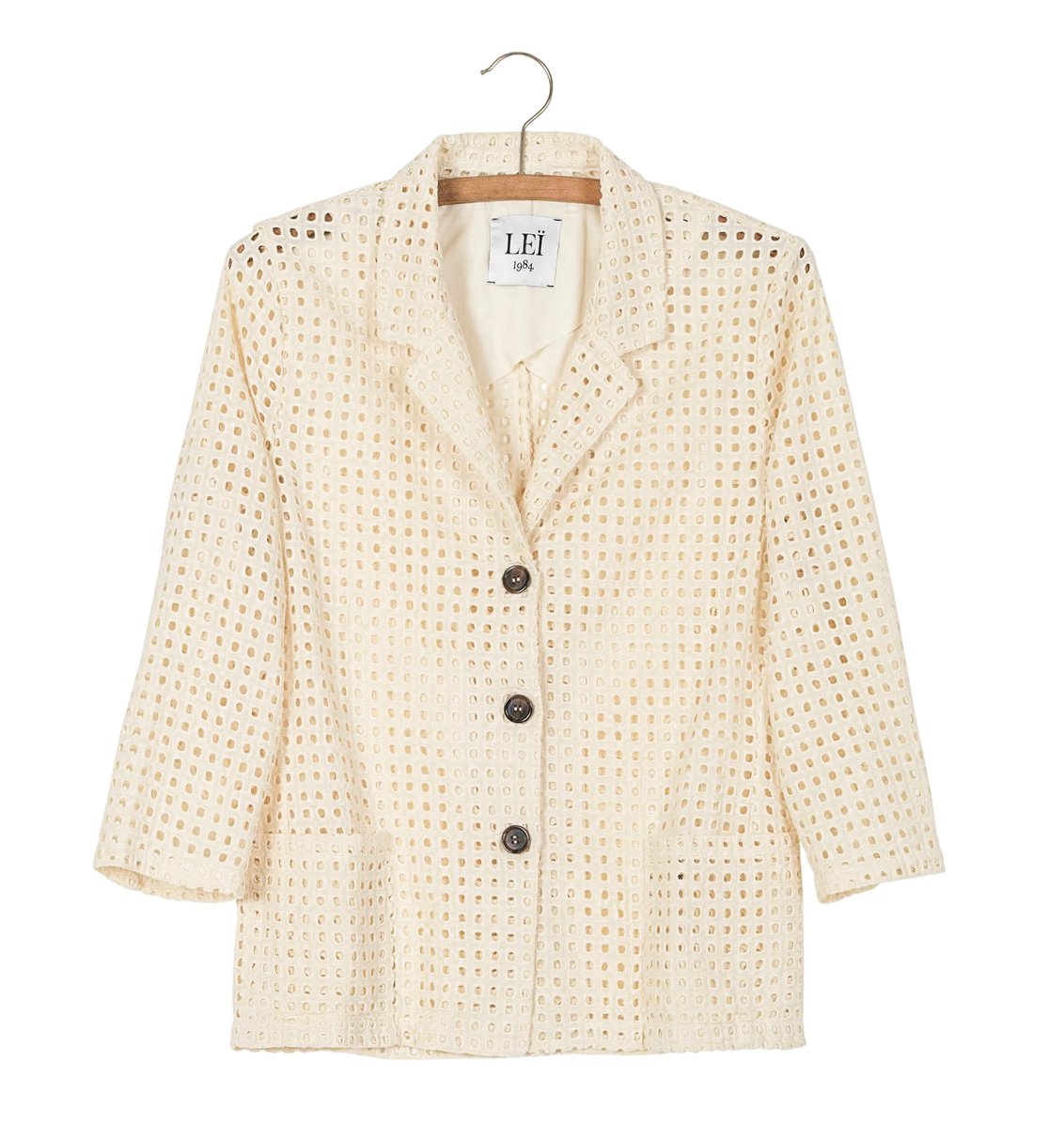 Image of Blazer broderie anglaise VALERIE Naturel 189€ 60%