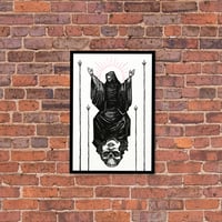 Image 1 of "4 of Wands", 13"x19"