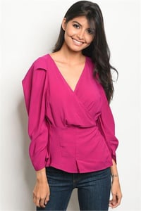 Image 1 of Belle Wrap Top