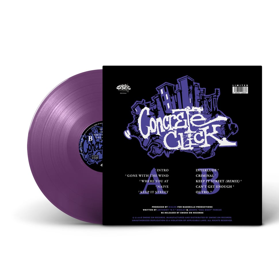 Concrete Click ‎– Lyrical Terrorism The EP Vinyl (The Purple Deluxe Edition)