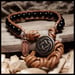 Image of Single Wrap Bracelet - Black Jasper Celtic