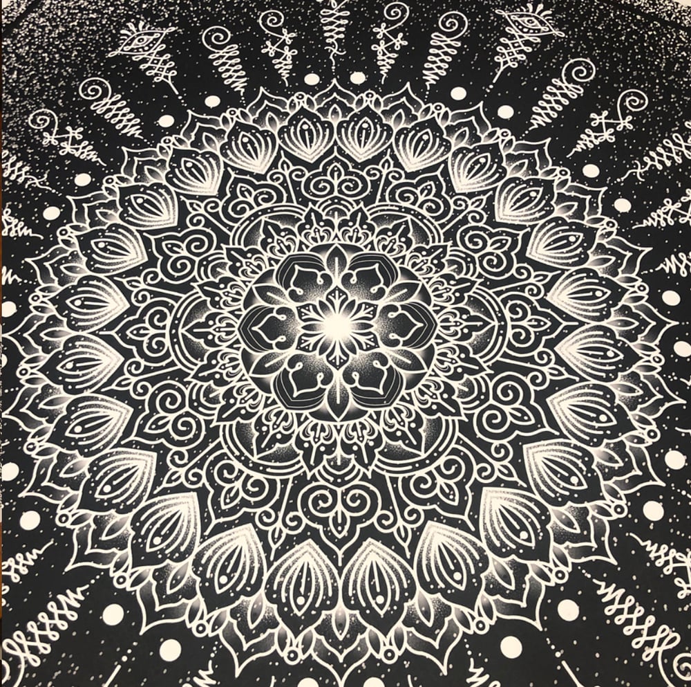 Image of Unalome Mandala Print by Migelly Shaw