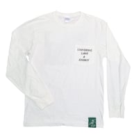 Image 1 of ESP 'Laws' L/S Pocket T-Shirt (White)