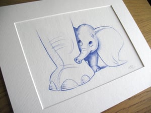 Classic Dumbo Disney style drawings - Golden Age inspired artwork - Art - Prints