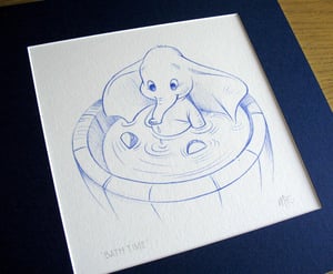 Dumbo Original Movie inspired Art - character artwork - collectibles - Golden Age Drawings - Prints