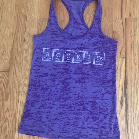 Image of periodic rockies. - women's racerback tank