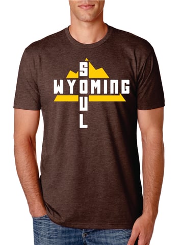 Image of Brown Wyoming Soul T Shirt
