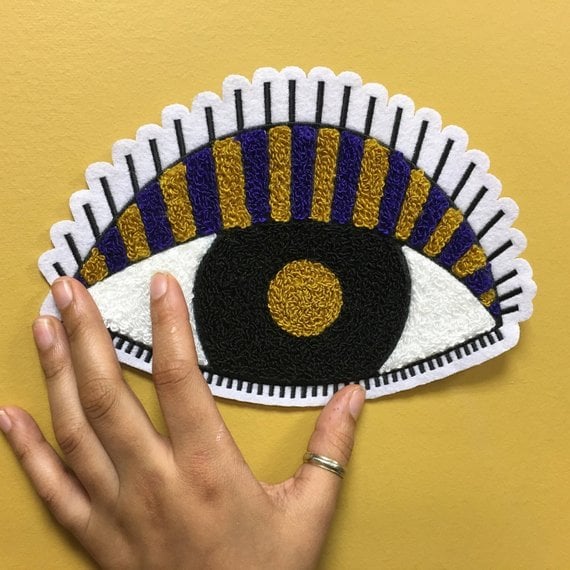 Image of All Seeing Eye Chenille Tufted Patch 