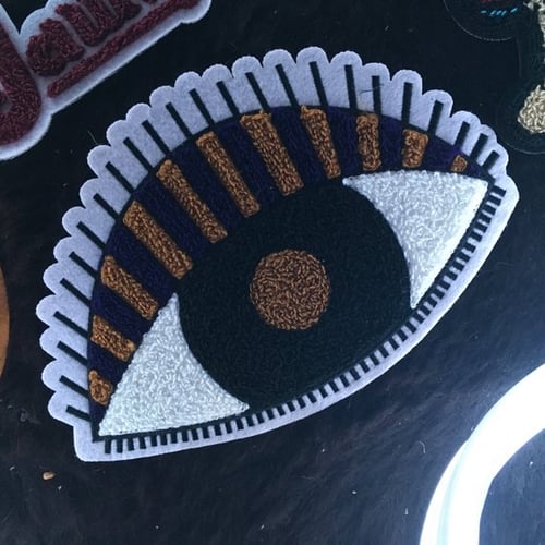 Image of All Seeing Eye Chenille Tufted Patch 