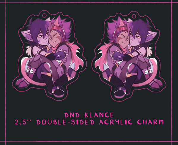 Image of [PREORDER] DND Klance | Acrylic Charm