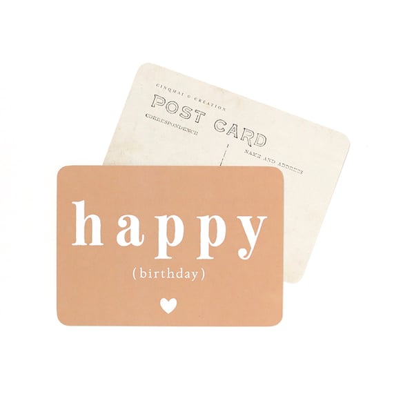 Image of Carte Postale HAPPY BIRTHDAY / ADELE / AUTOMNE