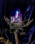 Amethyst Fallow Deer Horn - Crow Foot Wand