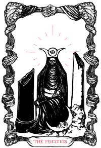 Tarot of the High Priestess 8.5"x11" Fine Art Print