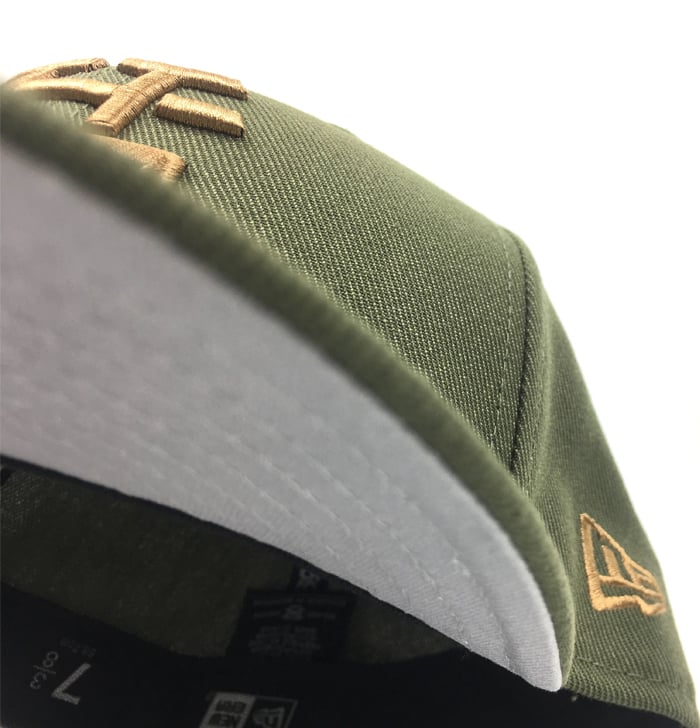 Image of 2520 X NEW ERA  MONOGRAM LOGO "T5T" 59FIFTY FITTED - NEW OLIVE