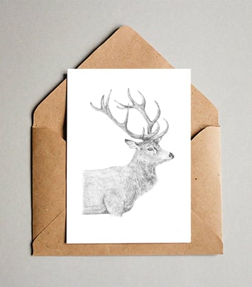 Image of THE STAG - limited edition signed print 