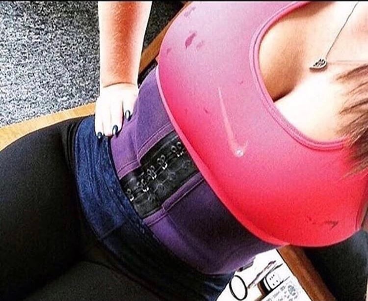 Image of PURPLE OR PINK GYM SPORTS WAIST TRAINER