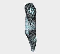 Image 3 of Snowflake Ninja Leggings