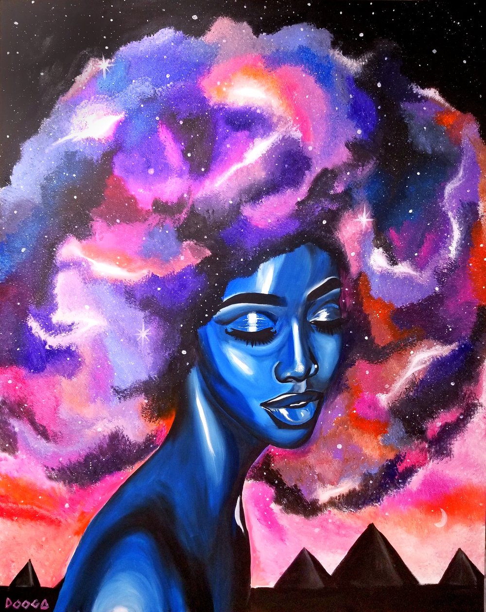 Image of Celestial Goddess - Canvas Print