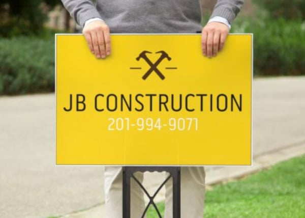 Image of JB Construction Yard Sign