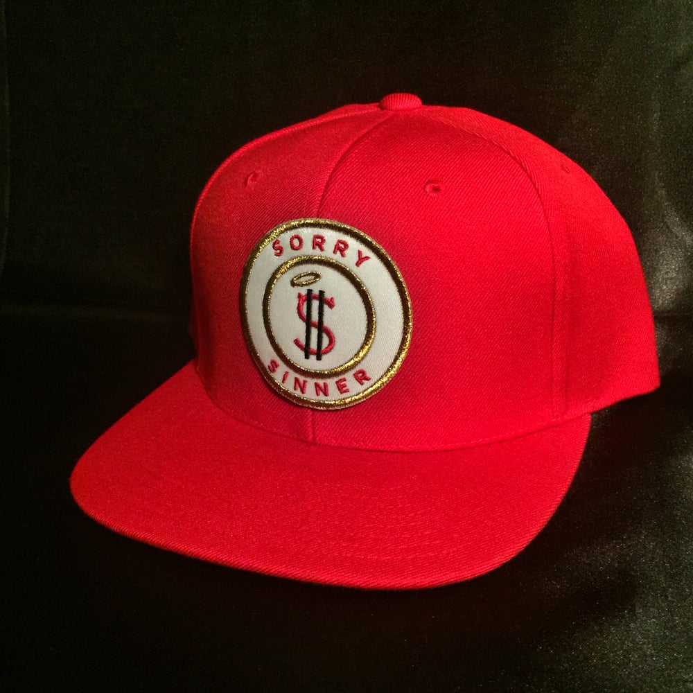 Image of Sorry Sinner Patch Snapback x Red